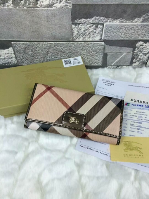 バーバリーコピー 財布 2024新作 BURBERRY 三つ折長財布 burqb180713p10