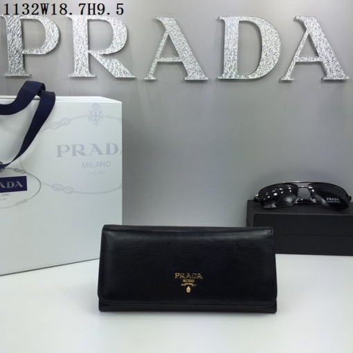 プラダコピー PRADA 2024春夏新作 上質で 魅力 レディース 二つ折り長財布 1M1132-61