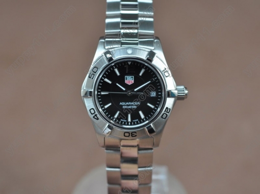 タグホイヤーTag Heuer Aquaracer Ladies SS/SS Black Swiss Eta Quartz 700クオーツ