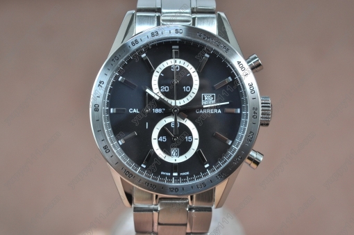 タグホイヤーTag Heuer Carrera 41mm SS/Black Japan OS10 Quartz Movtクオーツ