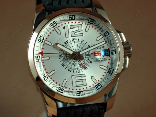 ショパールChopard Mile Milgia GT GMT RG/LE White A23J自動巻