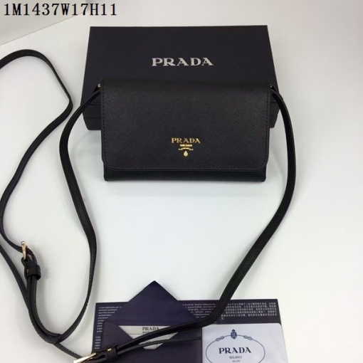 プラダコピー 財布 PRADA 2024秋冬新作 多機能 レディース 二つ折財布 セカンドバッグ·ポーチ 1M1437-6