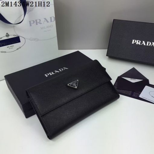 プラダコピー PRADA 2024秋冬新作 人気 男女兼用 高品質 三つ折り長財布 2M1434-3