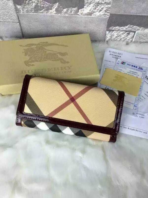 バーバリーコピー 財布 BURBERRY 2024春夏新作 レディース 上質で 三つ折長財布 burwallet160811-18