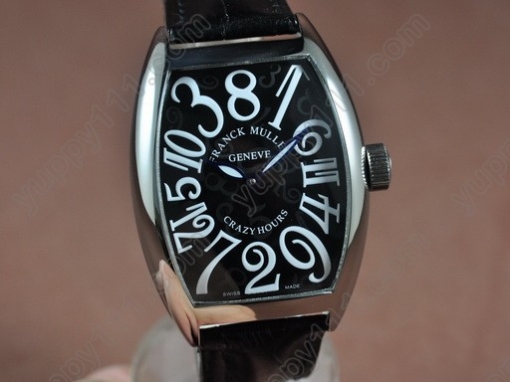 フランクミュラー Franck Muller Curvex Jumbo Crazy Hours SS/LE Blk Asia 21 自動巻