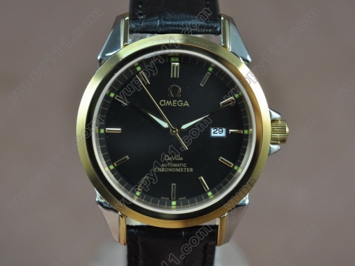 オメガOmega Deville TT Black Dial Swiss Eta 2834-2自動巻き