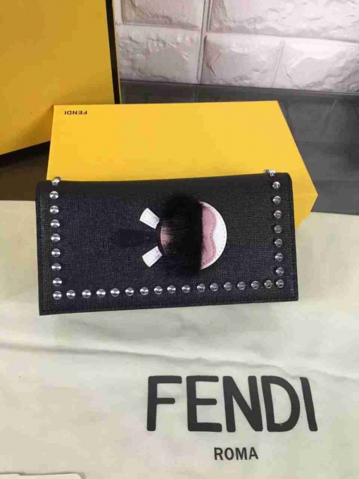 フェンディコピー 財布 2024春夏新作 FENDI 男女兼用 高品質 モンスター 二つ折り長財布 fdwallet160703-4