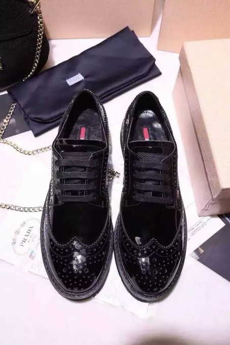 プラダコピー 靴 PRADA 2015秋冬新作 ヴィンテージ レディース スニーカー prshoes150826-4