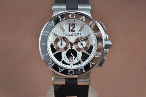 ブルガリBvlgari Diagono Aluminium Chrono os20クオーツストップウオッチ