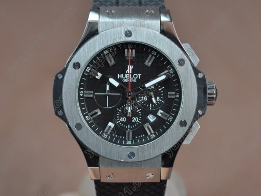 ウブロHublot Big Bang 44mm SS/RU Black Japanese 0S20 Quartz Chronoクオーツストップウォッチ