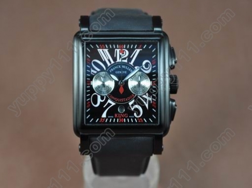 フランクミュラーFranck Muller King Conquistador Cortez 10000 PVD/RU Blk A-7750腕時計