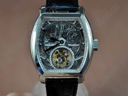 ヴァシュロンコンスタンタンVacheron Constantin Malte Tourbillon WG Skeleton Dial Real Tourbillon自動巻き