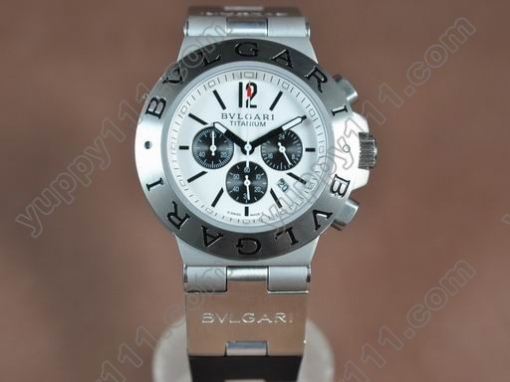 ブルガリBvlgari Diagono Aluminium Chrono os20クオーツストップウオッチ