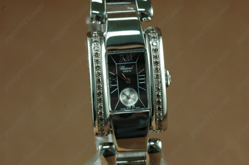 ショパールChopard Las Strada Ladies SS/Brn-Diam Blk Swiss Qtz脕時計 c/w Box