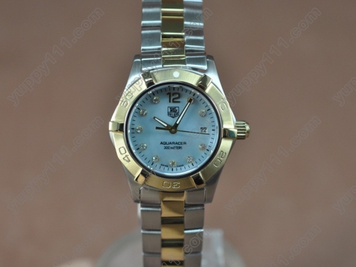 タグホイヤーTag Heuer Aquaracer Ladies TT Pearl Blue Swiss Eta Quartzクオーツ