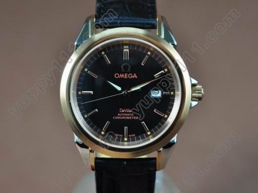 オメガOmega Deville Leather Strap asia自動巻き