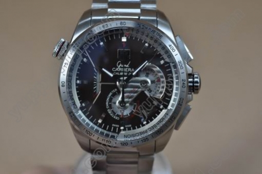 タグホイヤーTag Heuer Grand Carrera Calibre 36 SS/SS Black A-7750自動巻き