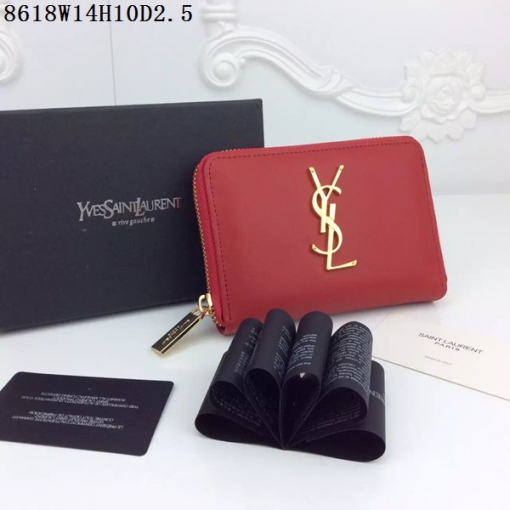 サンローランコピー 財布 Yves Saint Laurent 2024春夏新作 レディース ラウンドファスナー財布 コインケース 8618-3