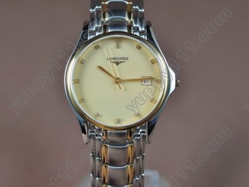 ロンジンLongines TT Gold Dial Japanクオーツ