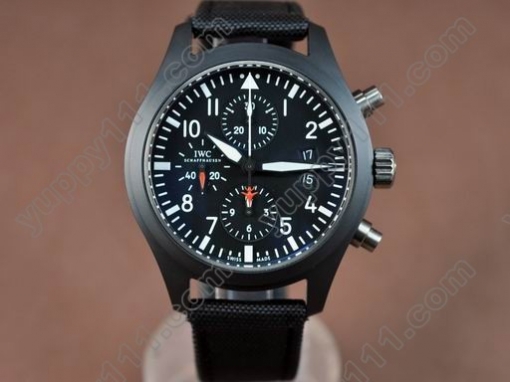 IWC 3789 Top Gun Pilot Chrono V2 Cer/Ny/Blk Asia7750自動巻き