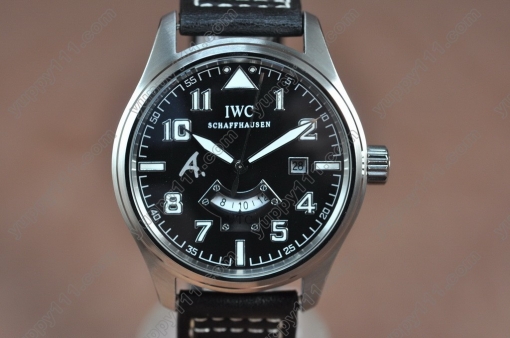 IWC St Exupery UTC SS/LE Black Asia Auto 2 Time Zone自動巻き