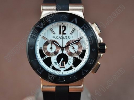 ブルガリBvlgari Diagono Aluminium Chrono os20クオーツストップウォッチ