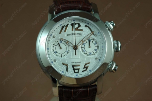 オーデマ・ピゲAudemars Piguet Globe Chronograph SS/LE White Asia 7750自動巻き