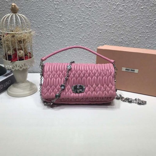 ミュウミュウバッグコピー MIUMIU 2024新作 クリスタル バッグ 5BD417-8