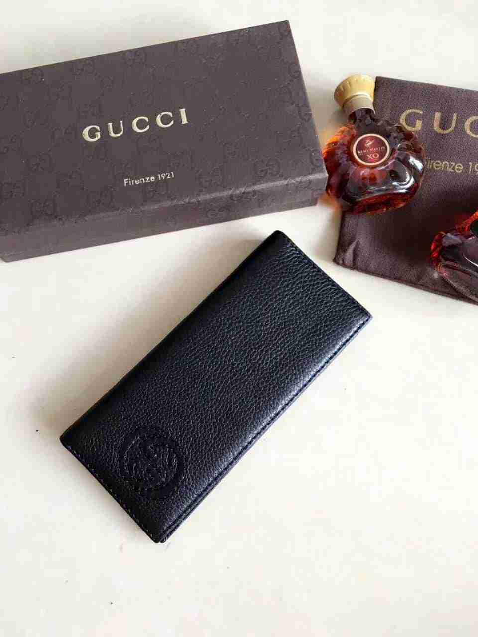 偽物グッチ 財布 2025新作GUCCI ボックスカーフ メンズ 流行の二つ折り長財布 322116-3