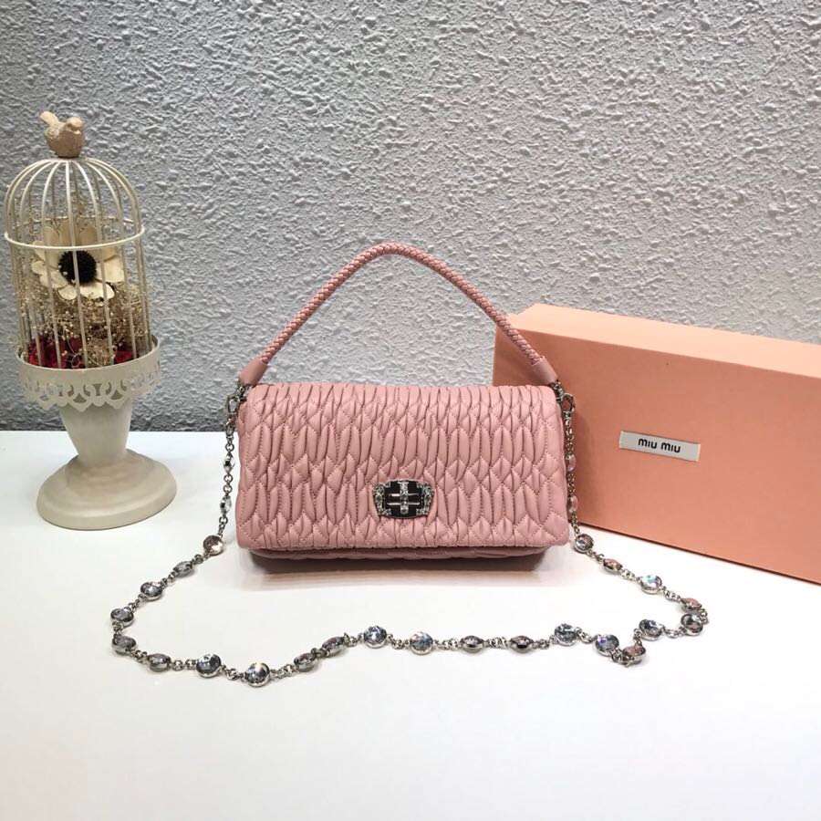 ミュウミュウバッグコピー MIUMIU 2024新作 クリスタル バッグ 5BD417-10