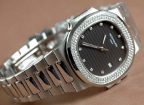 パテックフィリップPatek Philippe Nautilis Jumbo SS Black/Diam Diam Bez自動巻き