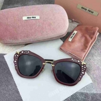 ミュウミュウコピー サングラス MIUMIU 2017超美品! レディース UVカット 眼鏡 mmglass161116-4