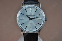 ヴァシュロンコンスタンタンVacheron Constantin Patrimony SS/LE/Diam White Swiss Eta 2824-2自動巻き